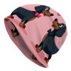 1pc Retro Dachshud Knit Suitable for - Lightweight Stretchable Unisex Hat with Dachshund Dog Pattern, Machine Washable, Year-Round Casual Wear for &, 
