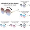 Unframed Fox Head Sunglasses Pink Gradient Uv400 Fashion Eyewear For Travel And Parties