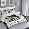 Custom Name Santos Futebol Emblem 3PCS Bedding Set For Bedroom Dormitory,Including 1pc Duvet Cover And 2pcs Pillowcases Large size Fan gift
