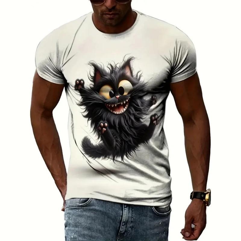 Funny Men T-Shirt Fashion 3D Penguin Print Casual O-Neck Quick-Dry Short Sleeve Tops Summer Street Trend Hip Hop Men's Tshirt