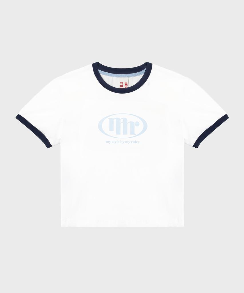 Maseumaluljeueopaeleol Signature Symbol Ringer T-Shirt_Navy