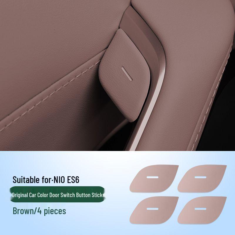 23-26 Nio ES6/EC6 Door Switch Leather Protective Stickers for Interior Modification