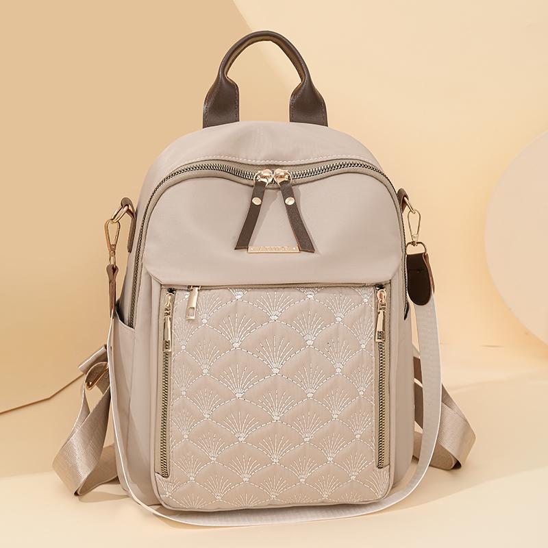 Lingge Rucsac cu broderie Rucsac pentru femei Rucsac de călătorie impermeabil de mare capacitate