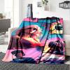 1pc Grand Theft Auto Soft Flannel Blanket with Designer Print A Cozy Blanket for All Seasons, Perfect for the Couch, Bed, Office