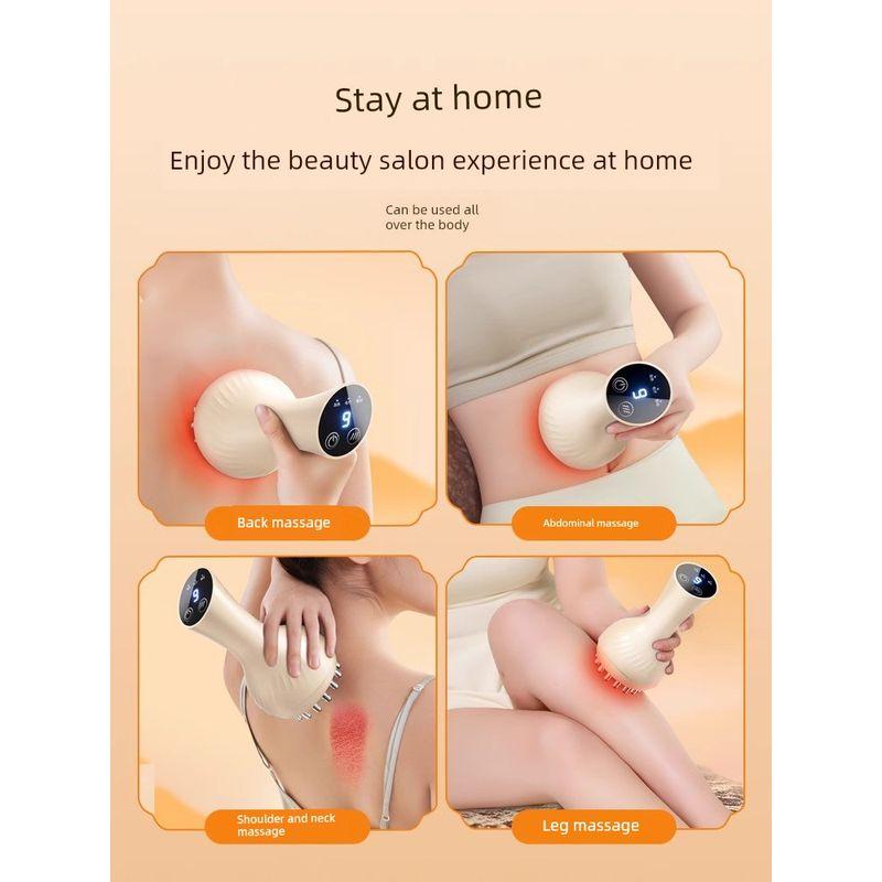 Electric Meridian Brush for Full-Body Massage, Suitable for Home Use, Shoulder and Neck Relaxation, Muscle Brush, Leg Scraping, and Belly Massage Tool