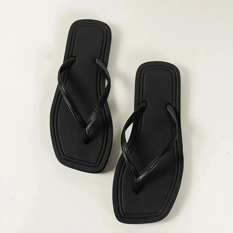 Summer Women Flip Flops Simple Design Slippers Outdoor Clogs Garden Shoes Flat Beach Sandals Indoor Home Slides for Female
