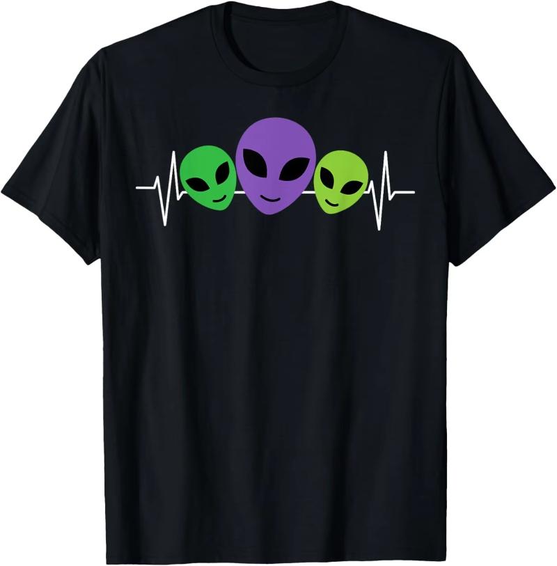 Aliens UFO Egyptian Pyramids | Science Fiction T-Shirt Custom Printed Graphic T Shirts Y2k Funny Shirt Camisas Streetwear