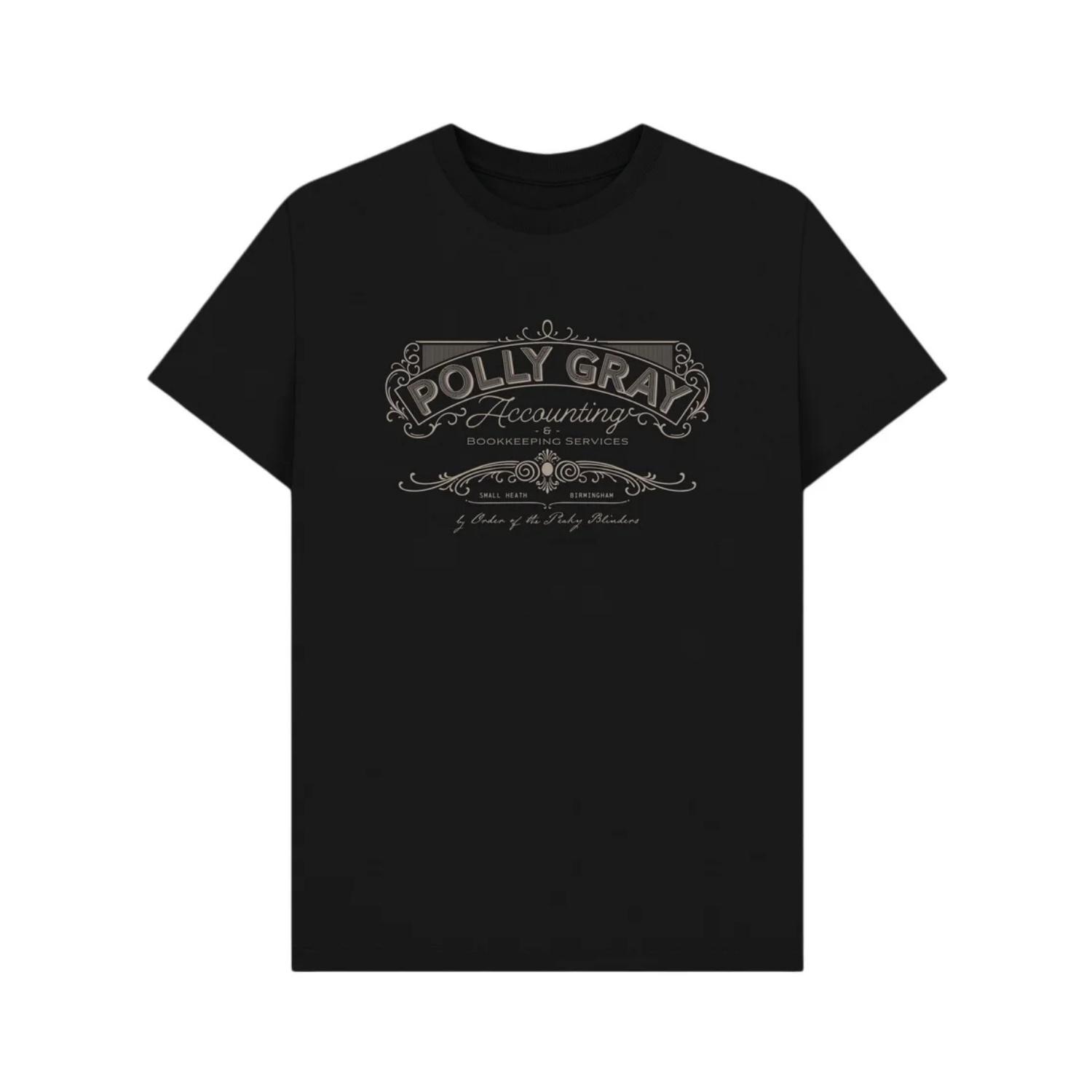 

Peaky Blinders Polly Gray Accounting T-shirts Men and Women Summer Cotton Clothing Casual Fashion Round Neck Short Sleeved Tee S чёрный