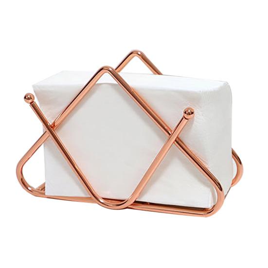 Iron Paper Towel Holder Triangle Shape Stainless Large Capacity Polished No Deformation Bar Office Kitchen Table Napkin Holder Napkin Dispenser