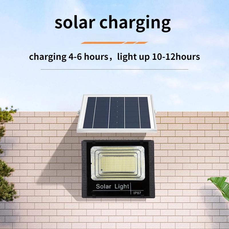 Solar Lights Outdoor Garden LED Refletor Garden Buildings Sunlight IP67 Waterproof Lamp Spotlight Emergency Lighting Wall Light