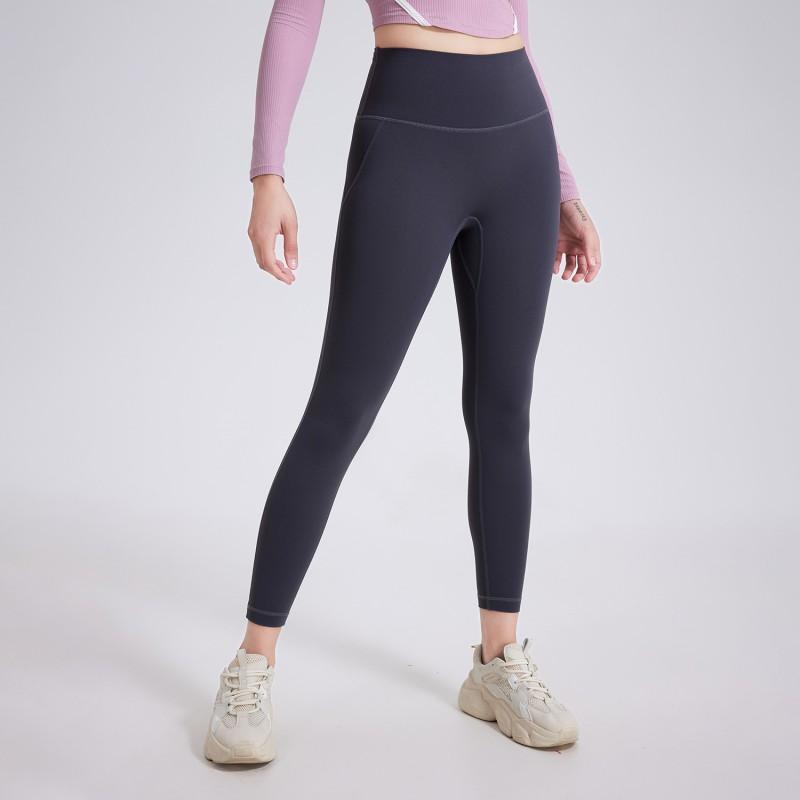 High Waist Seamless Yoga Pants With Pockets Womens Stretch Fitness Leggings Running Gym Workout
