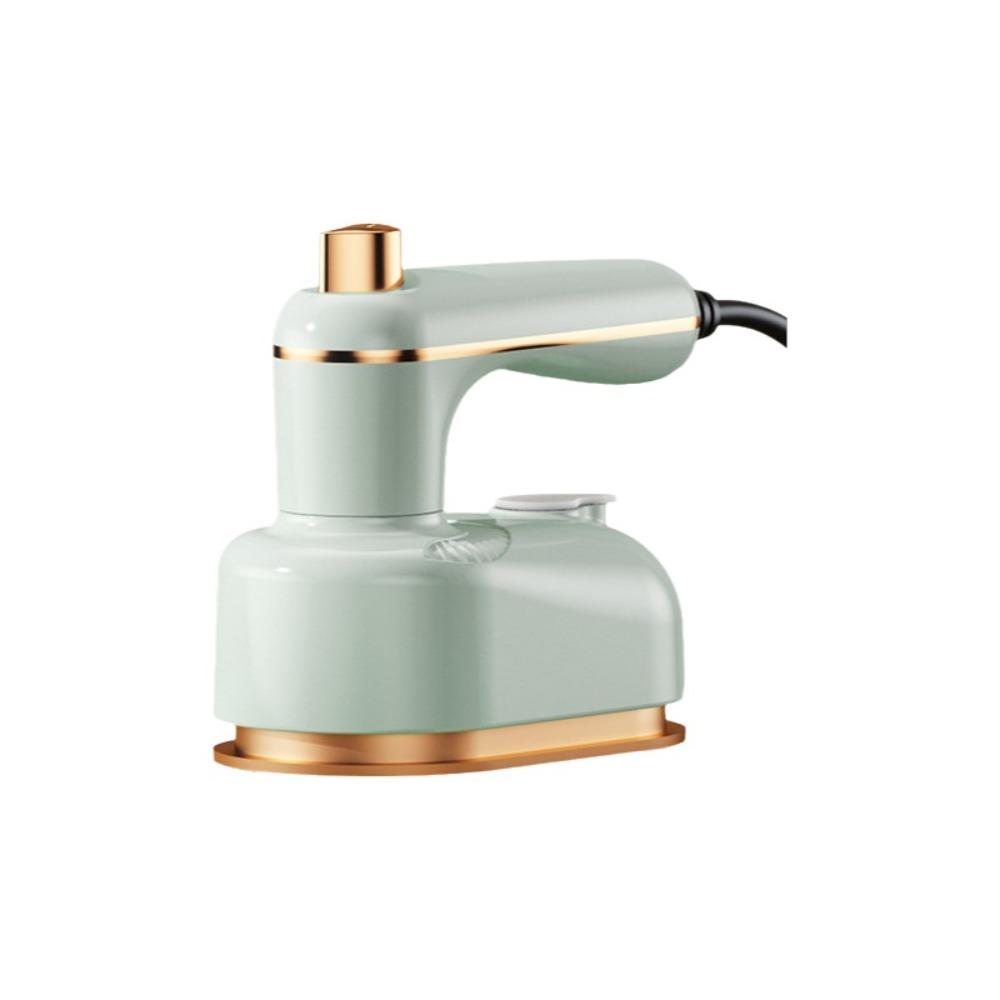 

Dual Use Mini Ironing Machine Rotating Design Handheld Steamer Costume Maintenance зелений