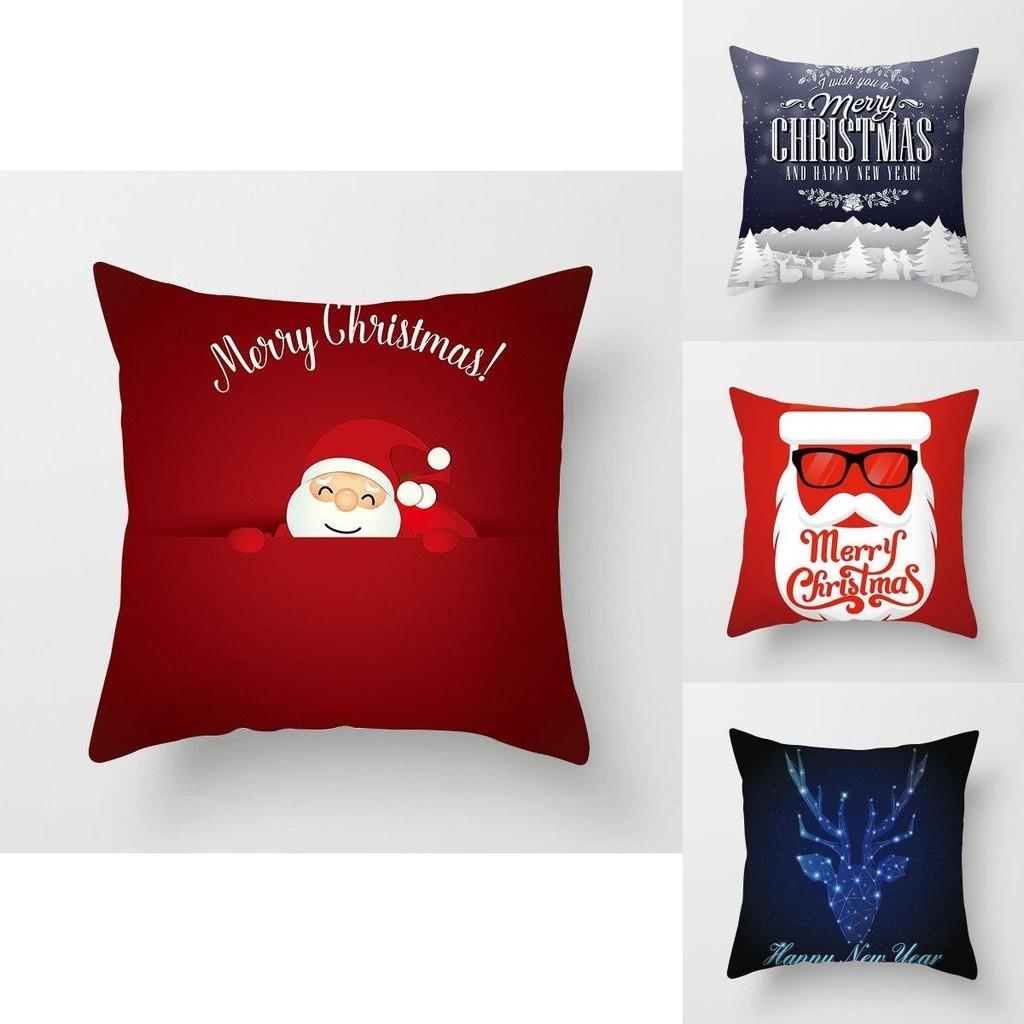 Luxurious Peach Skin Velvet Christmas Cushion Cover With Invisible Zipper Design