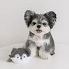 Dispensador de Bolsa para popó de perro, diseño de dibujos animados Adorable, felpa suave con agujeros redondos, práctico soporte moderno para bolsas para excrementos de mascotas