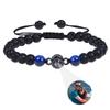 Personalisierte Foto-Armbänder Foto-Projektions-Armband Perlenarmbänder mit Bild darin 100 Sprachen Gedenkgeschenk