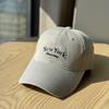 Spring and summer new big head circumference pure cotton soft top baseball cap, letter wide brim men's peaked cap, versatile casual sunshade