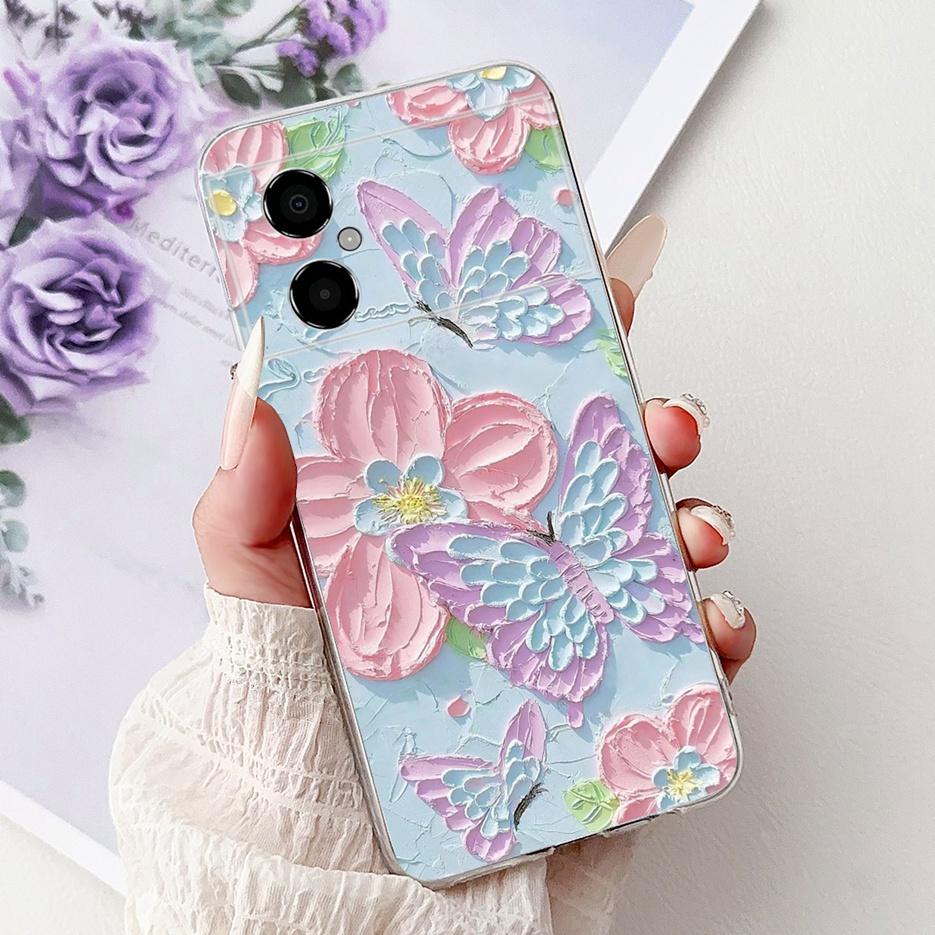 For Xiaomi Poco M4 5G Case New Luxury Painted Cover Liqiud Silicone Phone Case For Xiaomi Poco M4 Pro 4G PocoM4 Pro 5G Soft Bags