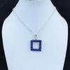 Natural Lapis Lazuli Gemstone Silver Pendant in 925 Sterling Silver- Handmade Design, Everyday Wear Jewelry, Unique Pendant Party Wear Gift