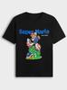 Super Mario Print T-shirt, Unisex Summer Loose Pure Cotton Short Sleeve, Y2K Fashion Casual Street Style Top T-Shirt