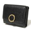 Used 11679 Trifold Wallet 288648 7942 RFID IC Chip Gold Compact Wallet Logo Clip Black Unisex from Japan AUTHENTIC