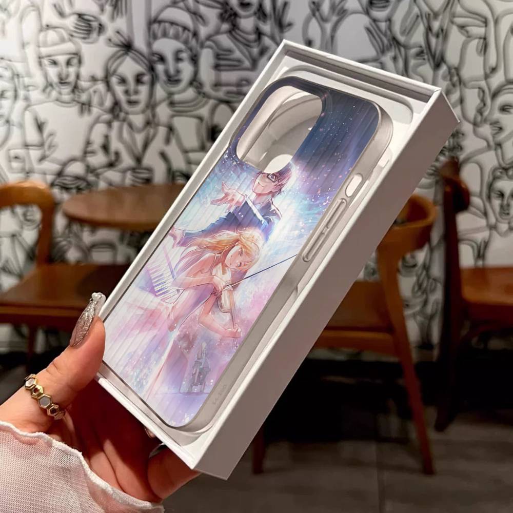 Your Lie In April Phone Case For IPhone 17 16 15 14 Plus 13 12 11 Pro Max Pro Wave Corrugated Cover
