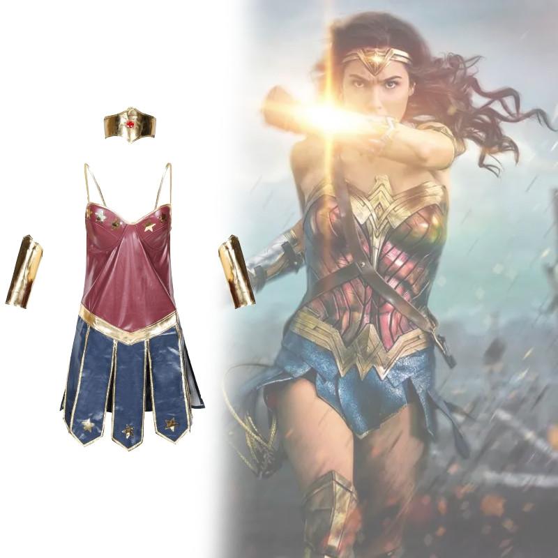 Halloween Wonder Woman Party Movie Justice Dress League Costumes Superwomen