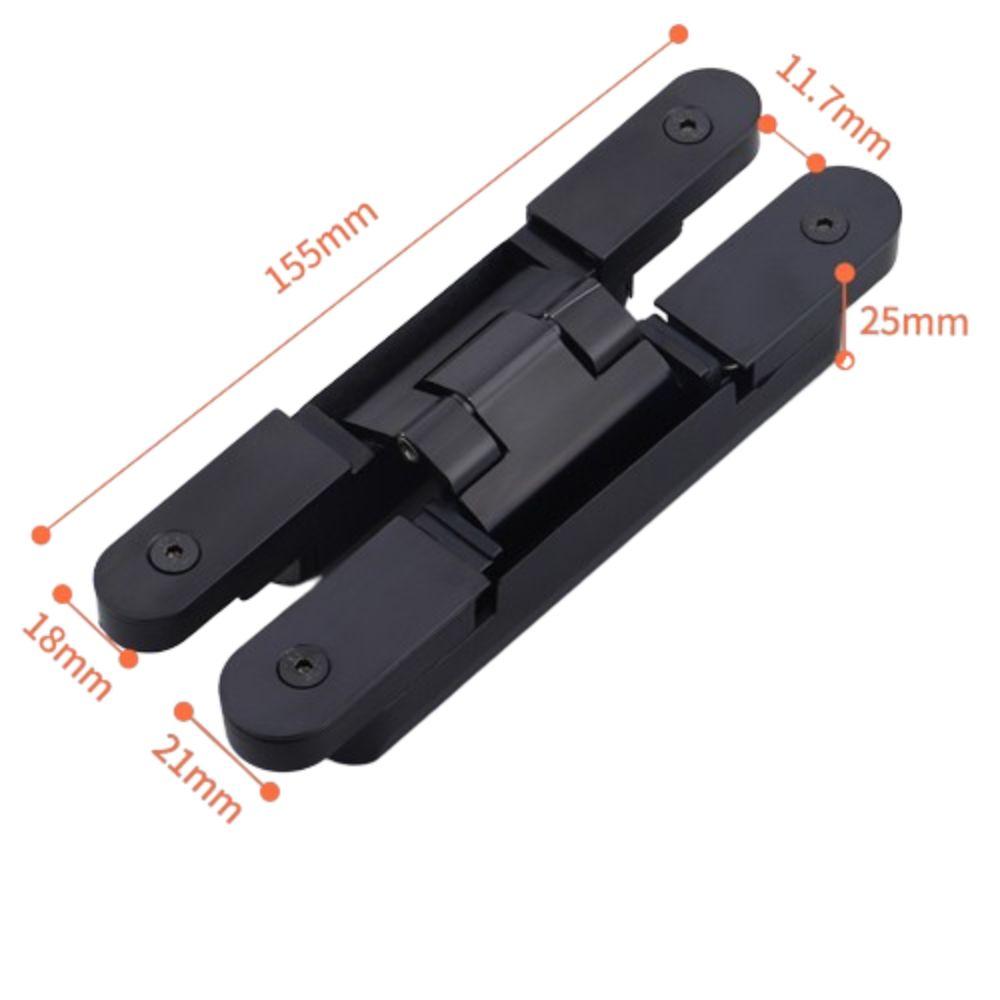 Închidere silențioasă ascunsă Balamale uși ascunse Montare invizibilă Balamă pliabilă în cruce invizibilă Deschidere exterioară reglabilă 3D