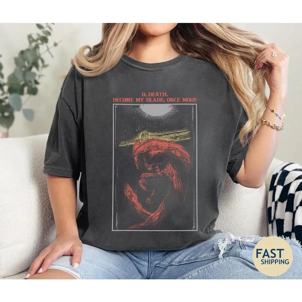 Women s Plus Size Maliketh Black Blade  T-shirt Cotton Breathable Fashionable and Versatile Unisex Streetwear Oversized XL