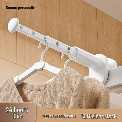 Retractable No-Drill Foldable Clothes Drying Rack for Travel and Hotel Use