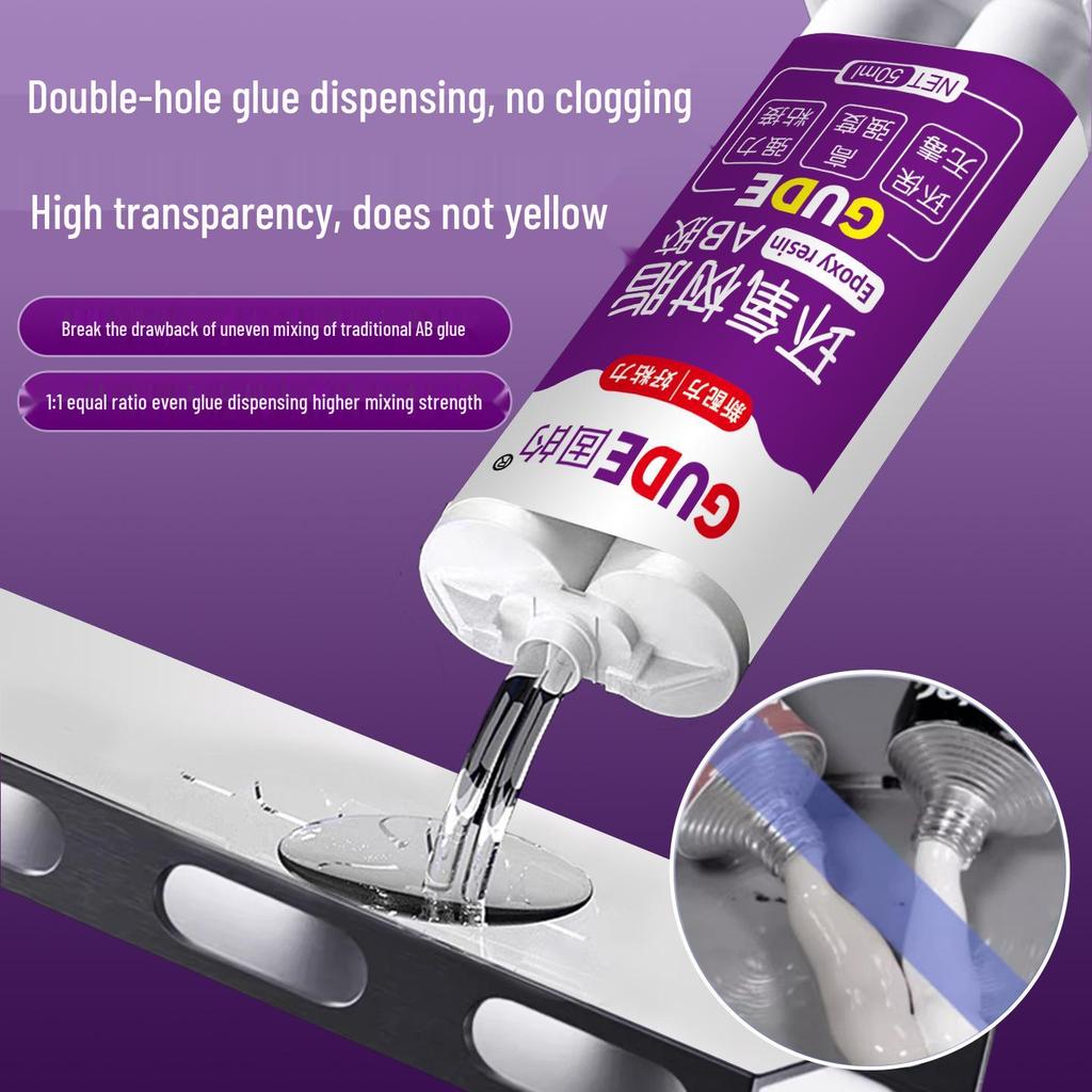 Transparent Epoxy Resin AB Glue for Strong Metal, Ceramic, and Electronic Bonding
