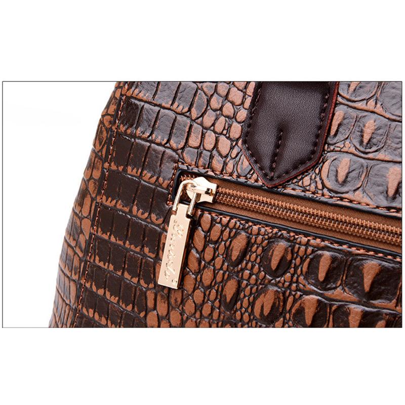 Women Handbag PU Leather Shoulder Bags Women Crocodile Luxury Handbags Women Bags Designer Crossbody Bags Female Retro Tote Handbags