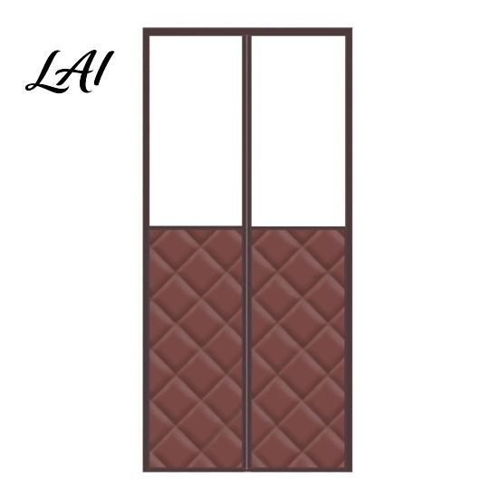Insulated Door Cover for Winter Magnetic Thermal Curtain Padded with Window Privacy Curtain Bedroom Magnet Closure Windproof Soundproof Living Room