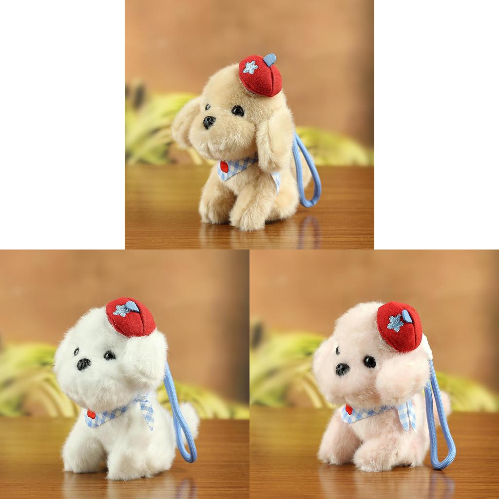 Plush Dog Keychain With Pp Cotton Filling For Bag Decor Gift For All Ages
