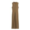 Women's Spring 2025 Versatile Pleated Sleeveless Slim Dress