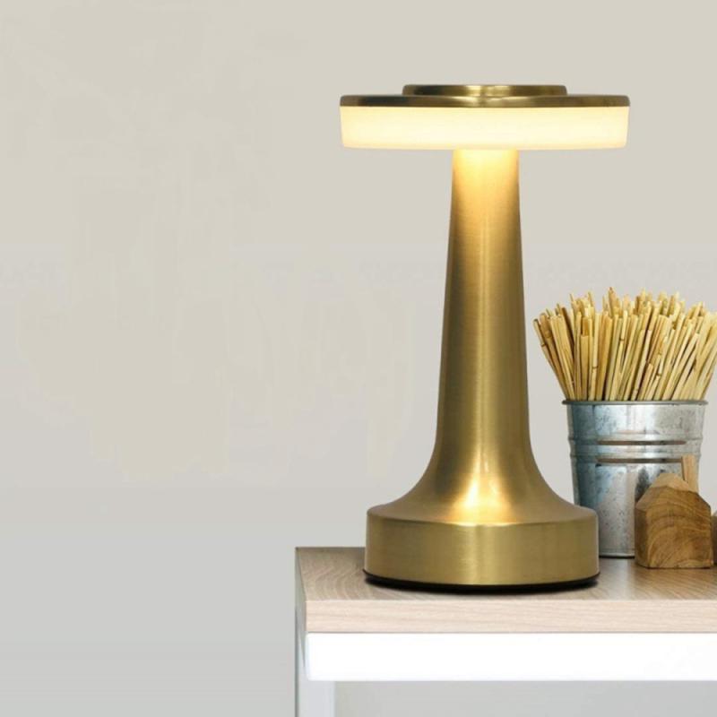 Portable Led Table Lamp Outdoor Usb Charging 3-levels Brightness1800mah Battery Decorative Night