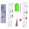DIY Decorative Diamond Painting Bookmarks Diamond Embroidery with Tassel Art Crafts