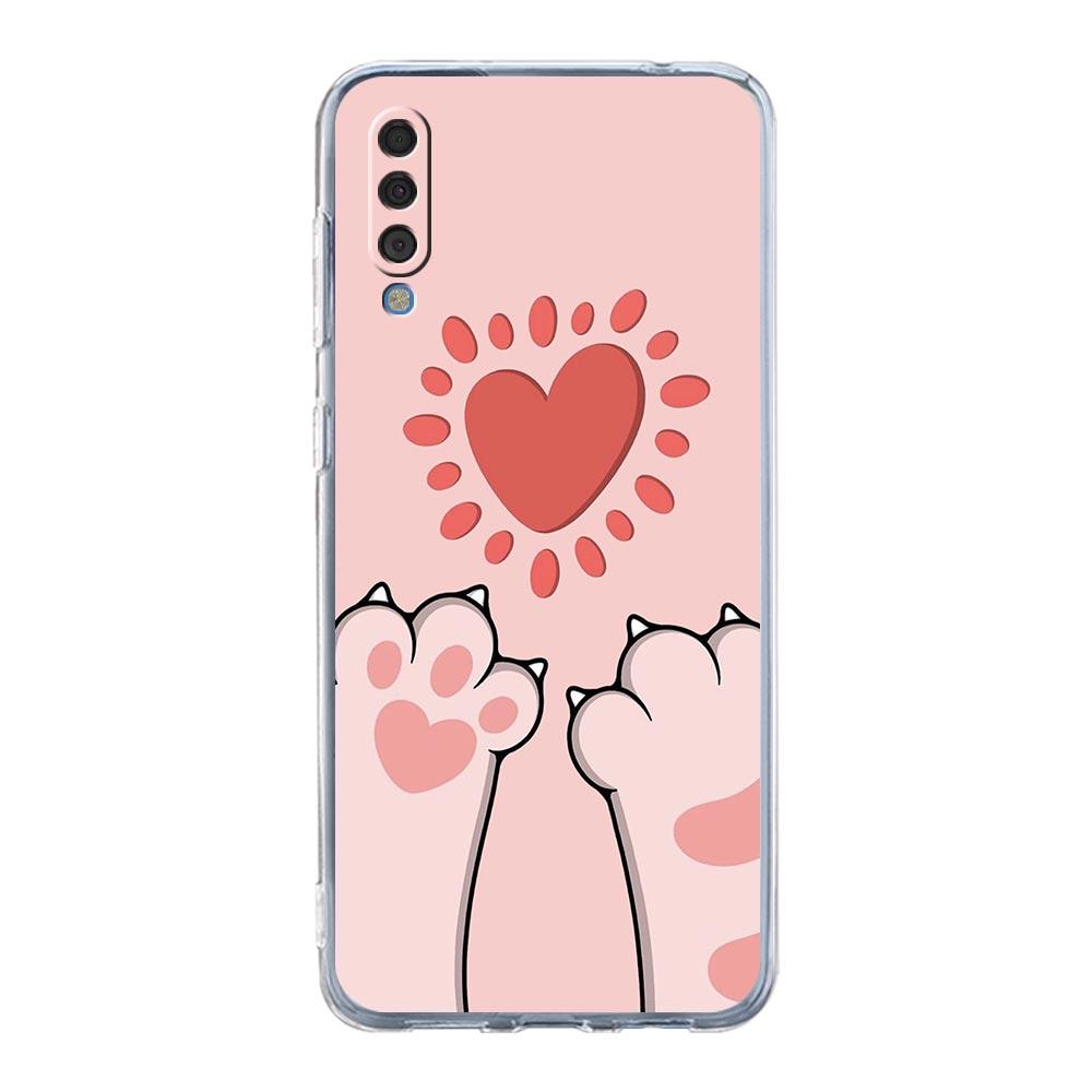 Cat-Printed Phone Case For Samsung A14 5G A12 A22 A32 A34 A42 A52 A54 A50 A70 A30 A40 A20E A10S A20S A02S A04S Silicone Cover