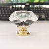 Gold Bottom 40mm Crystal Glass Drawer Knob Handle