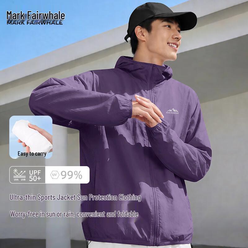Mark Hua Fei Men s Lightweight Hooded Sun Protection Jacket XL