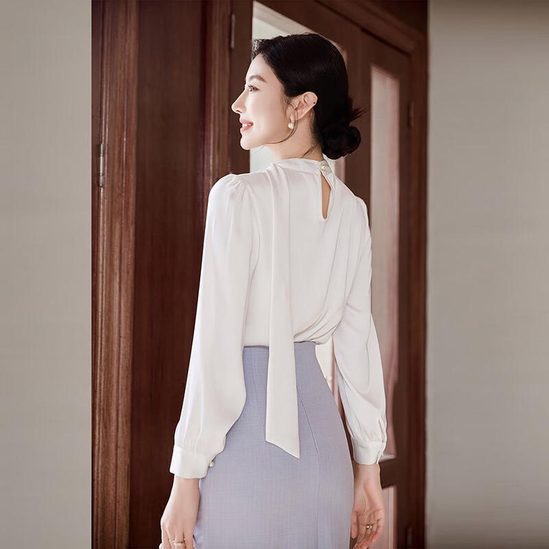Camicia Bianca Professionale a Maniche Lunghe da Donna