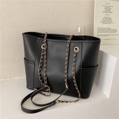 Large Capacity Bag Women's Winter New Fashion Simple Commuter Shoulder Tote Bag Casual Chain Women's Bag