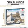 3377PCS Louvre Model Building Blocks World Famous Attractions Architectural Model Street View Bricks DIY Toys Gifts For Kids