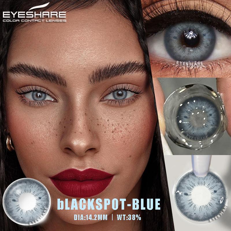 2Pcs Blue Colored Contact Lenses for Eyes Brown Soft Lenses Beauty Lenses for Eye Cosmetics Green Color Contacts Yearly