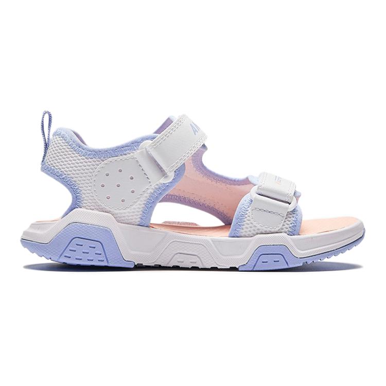 Anta Kids Comfortable Simple Versatile Non-Slip Wear-Resistant Breathable Sandals Kids sandals White Blue 322429971-2