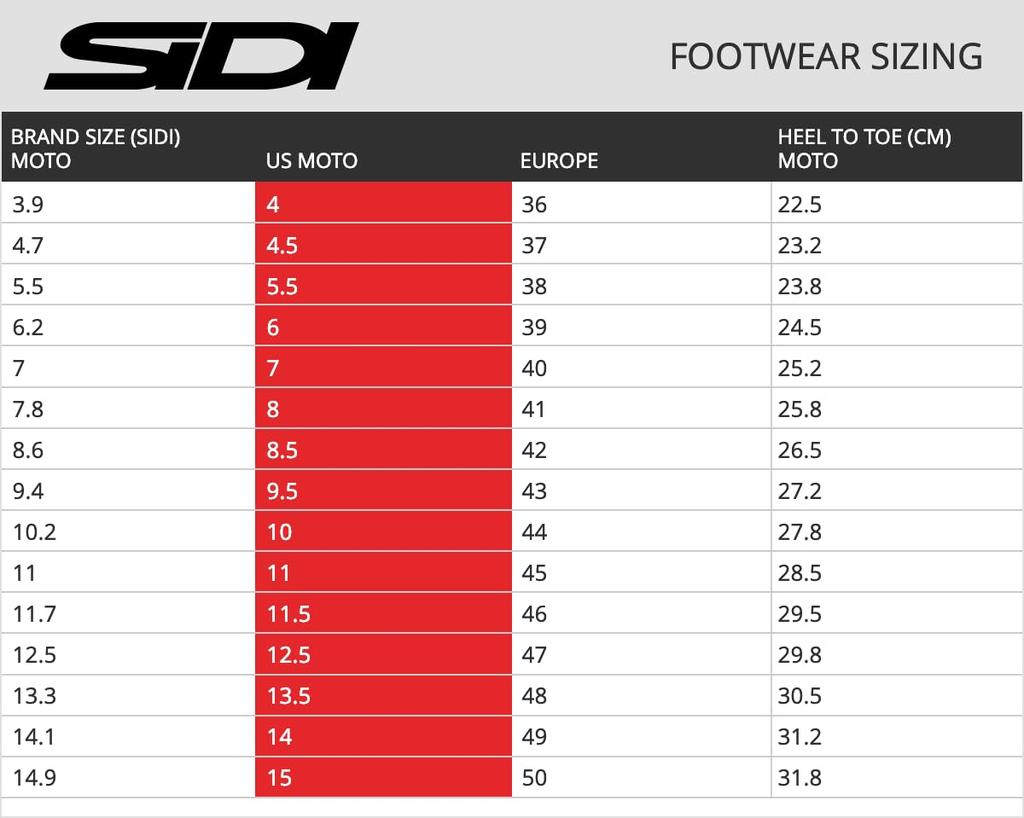 Sidi REX Motorcycle Boots, Black x Red, EU Size 41/25.8cm (equivalent to 25.5cm-26.0cm)