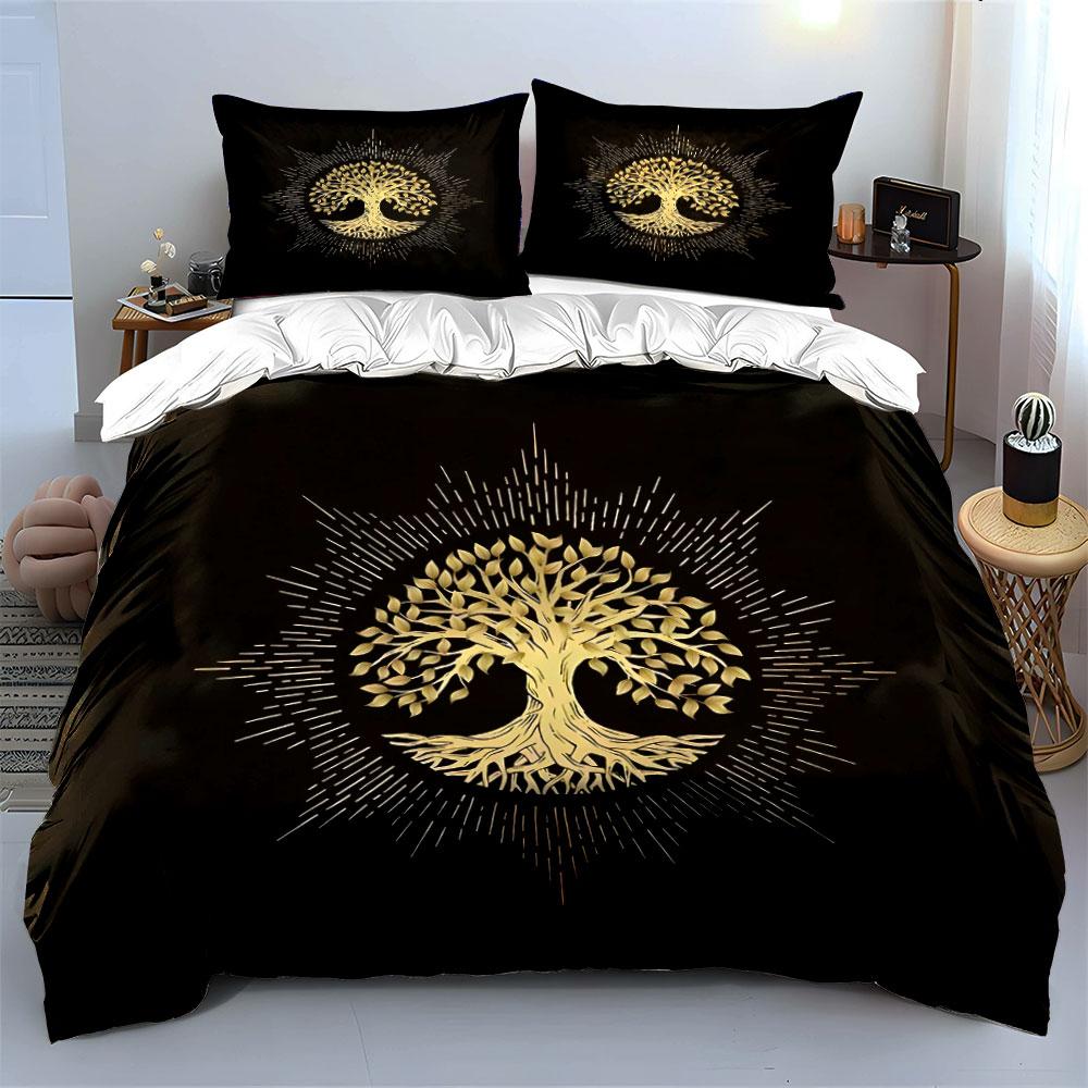 Elegant Tree Design Gift Set Exquisite Three-Piece Bedding Set Gift For Kids And Adults