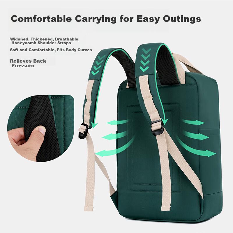BRINCH Laptop Backpack for Men and Women, Compatible with Xiaomi and Huawei 15.6/16 Inch Business Travel Laptop Bag