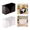 Compact Acrylic Napkin Holder Vertical Tissue Storage Box Freestanding Paper Rack for Restaurant Home Table Decor
