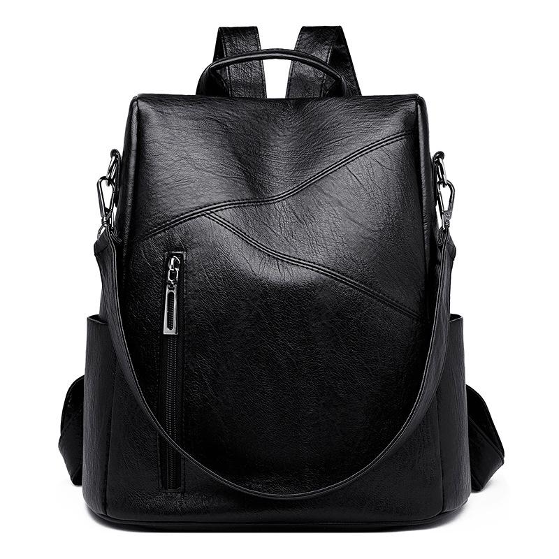 Large Capacity Women's Retro Fashion Backpack - Versatile European & American Style for Commuting