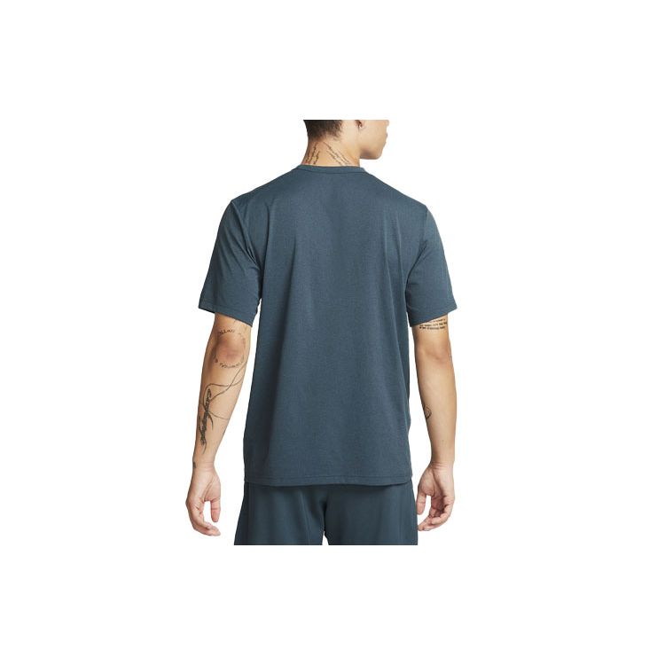 Nike Dri-Fit UV Hyverse Solid Logo Sports Short Sleeve T-Shirt Men Tops Dark-Green DV9840-328